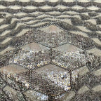 Gray Bead & 3/5mm Sequin Embroidery Fabric — fabric photo 4