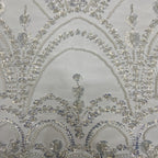Sequin & Bubble-Bead Embroidered Bridal Fabric – Design 31391 — fabric photo 3