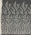 Bugle & Foam Bead 3/4mm Sequin Bridal Fabric — fabric photo 6