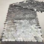 Oversized 25mm Geometric Sequin Bead Fabric — fabric photo 5