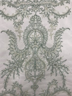 3D Sequin Embroidered Bridal Fabric – Design 65247 — fabric photo 5