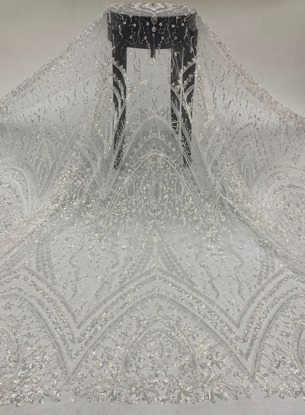 Sequin Embroidered Bridal Fabric – Design 96991