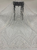 Sequin Embroidered Bridal Fabric – Design 96991