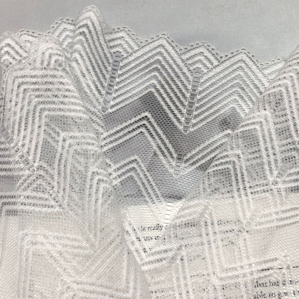 Geometric Corded Lace Trim - 18 cm and 22 cm — fabric photo 5
