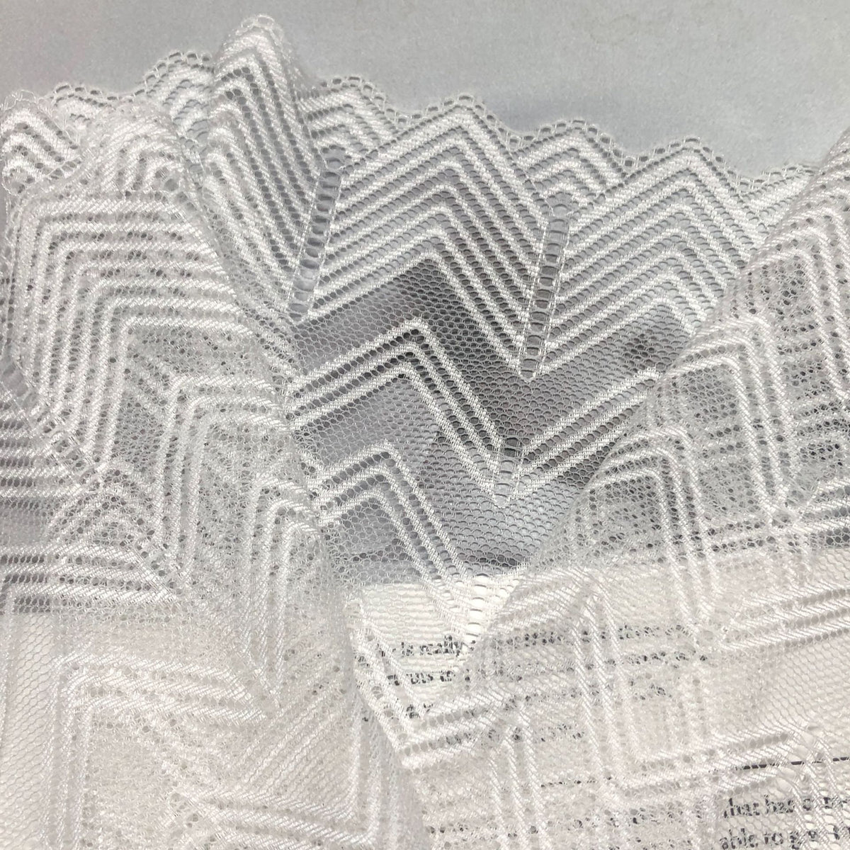 Geometric Corded Lace Trim - 18 cm and 22 cm — fabric photo 5