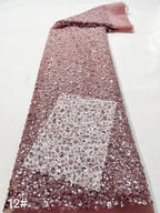 Dense Bead & 3/5mm Sequin Gown Fabric — fabric photo 5