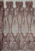 Stretch Mesh with 3mm Sequin Embroidery — fabric photo 3