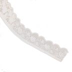 Heart Corded Narrow Lace Trim 2.5 cm — fabric photo 4