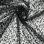 Double-Bead Embroidered Irregular Mesh Fabric — fabric photo 4