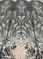 Sequin Embroidered Bridal Fabric – Design 92511 — fabric photo 2
