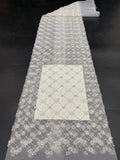 Square Seed Bead Crystal Sequin Embroidery Fabric — fabric photo 6