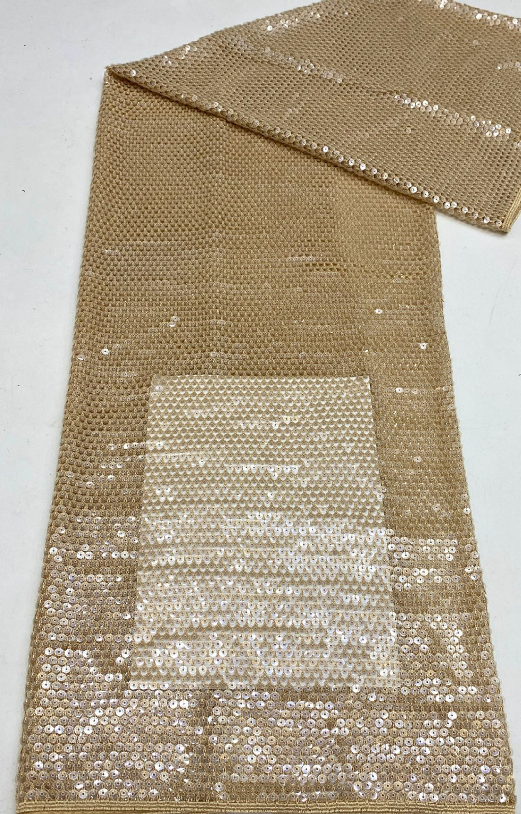 Water-Soluble Embroidery with 7mm Sequins — fabric photo 6