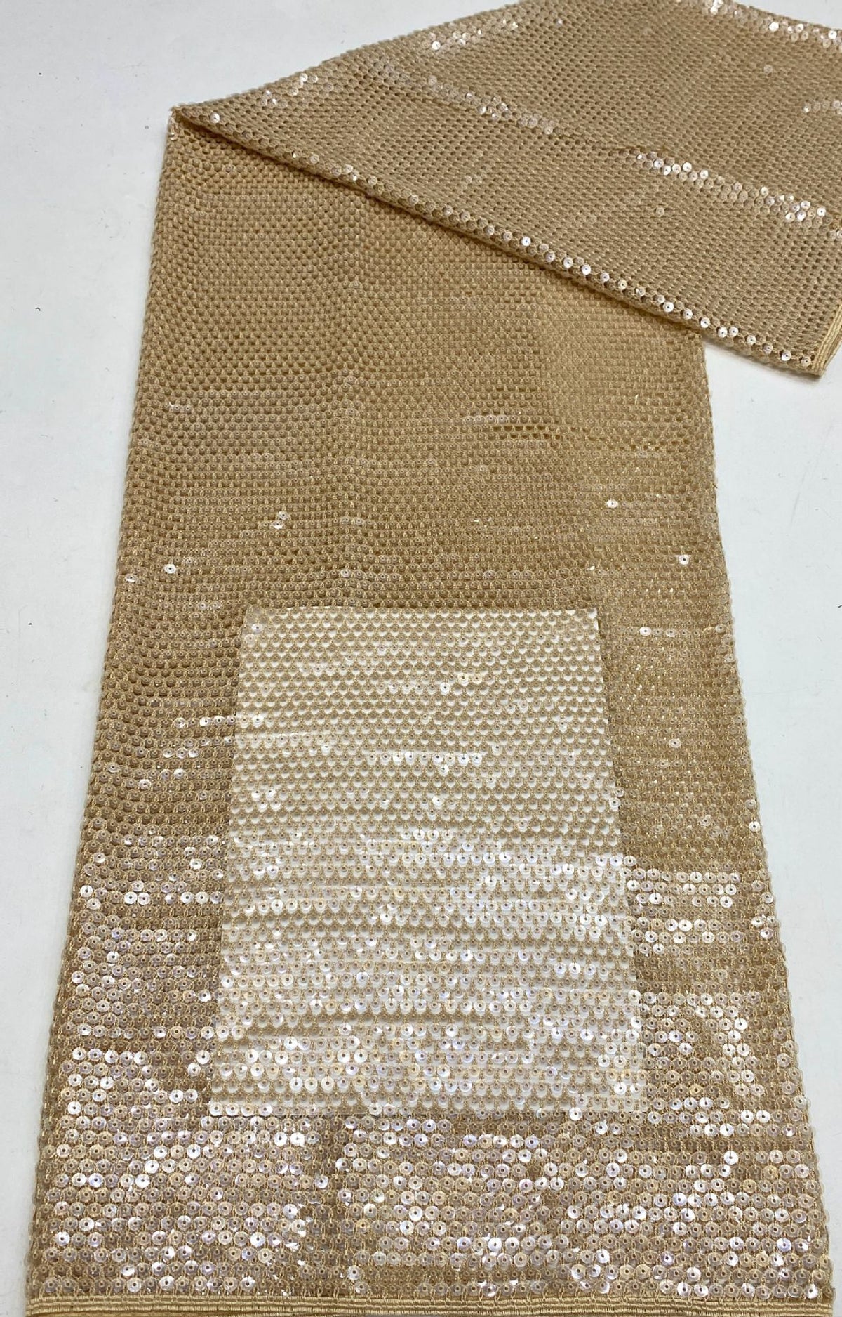 Water-Soluble Embroidery with 7mm Sequins — fabric photo 6