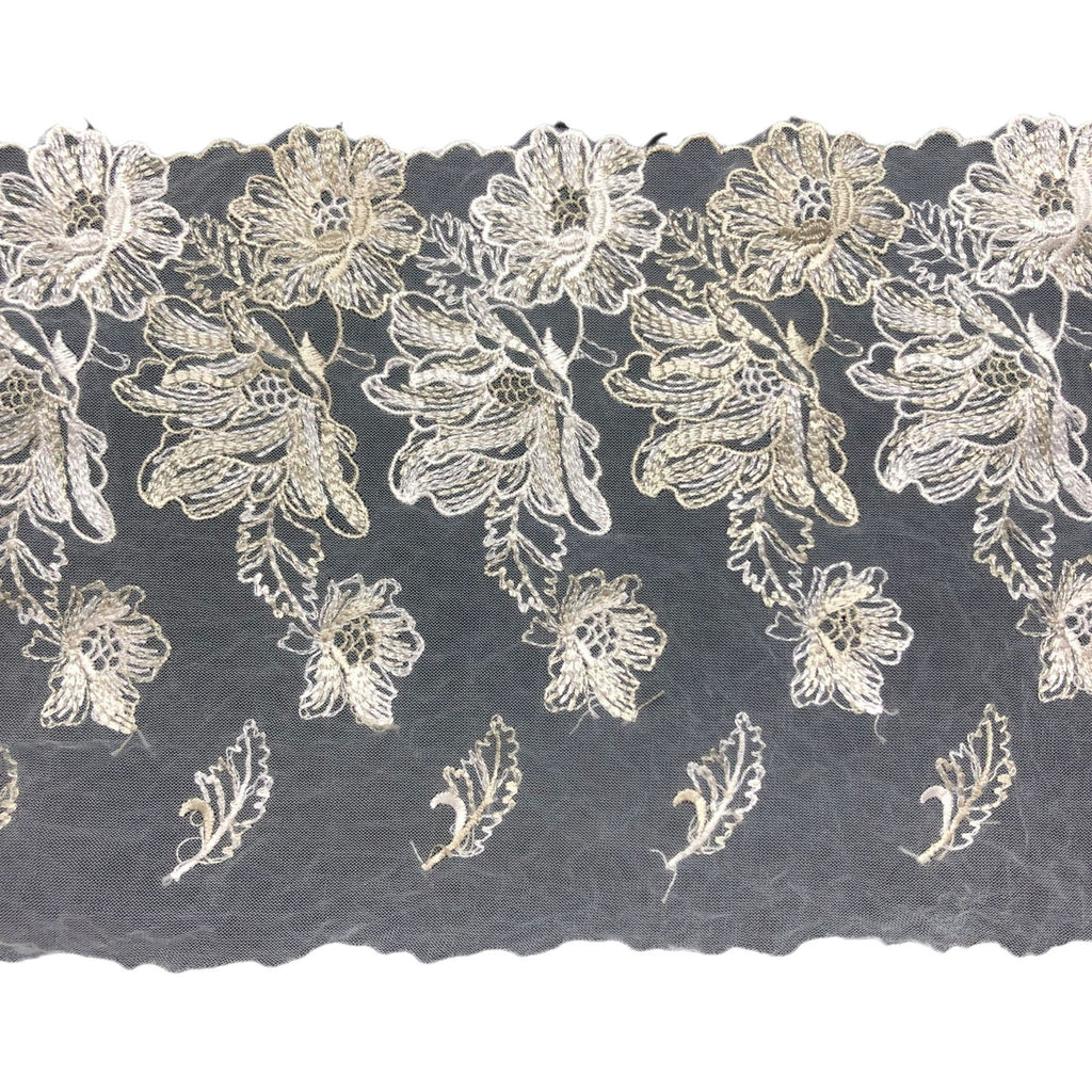 Water-Soluble Embroidered Lace Trim 14 cm — fabric photo 5