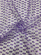 Figure-Eight Bead & 5mm Sequin Embroidery Fabric — fabric photo 3