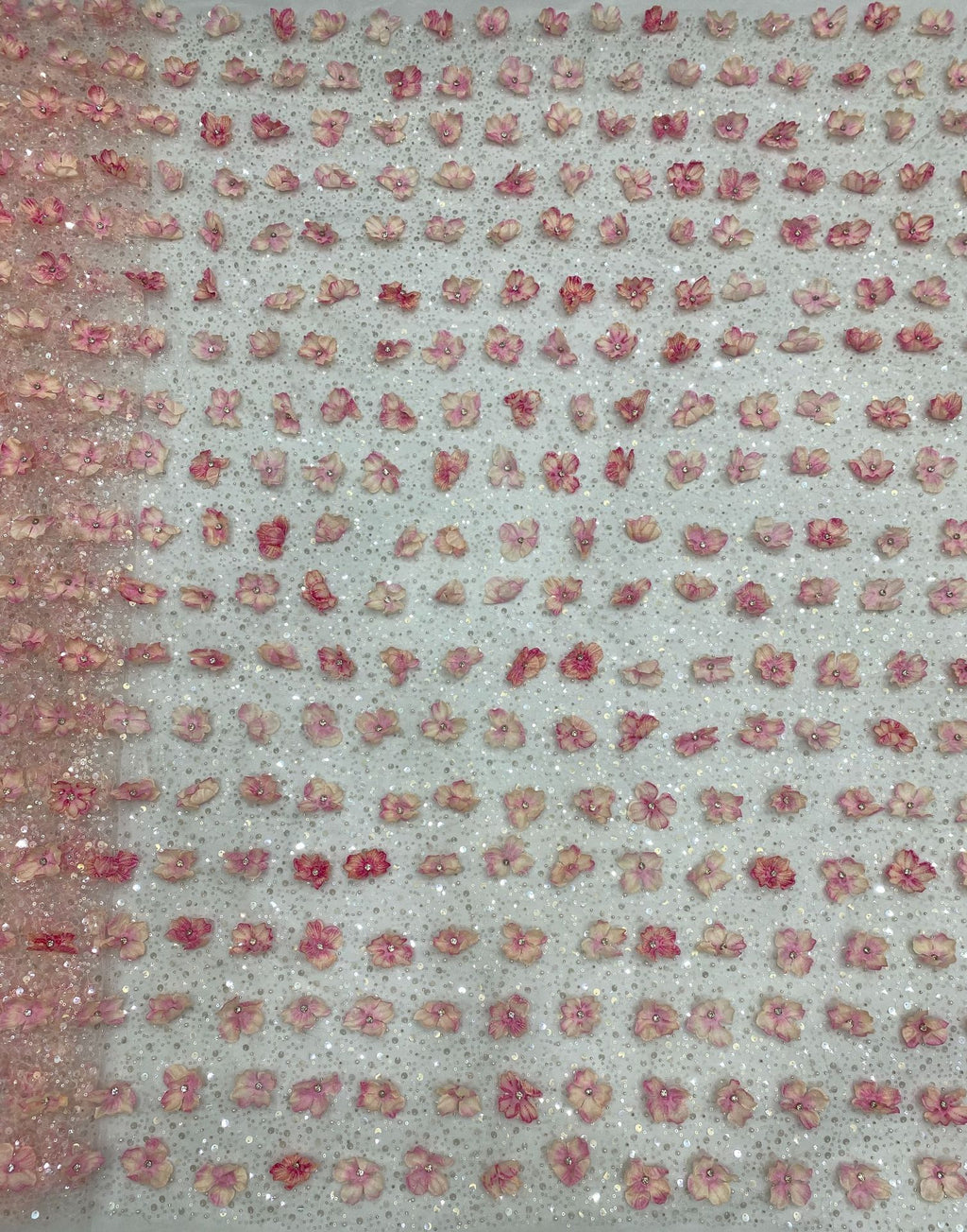 Sequin Embroidered Bridal Fabric – Design 01407 — fabric photo 6