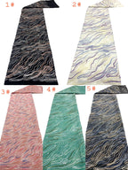 Sequin & Cordwork Embroidered Textured Fabric