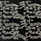 3 mm Sequin Embroidered Velvet-Base Fabric — fabric photo 2