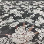 Sequin Embroidered Bridal Fabric – Design 37375 — fabric photo 2