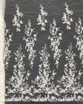 Totem Bugle Bead Sequin Fabric for Wedding Dresses — fabric photo 6