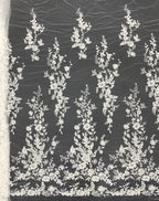 Totem Bugle Bead Sequin Fabric for Wedding Dresses — fabric photo 6