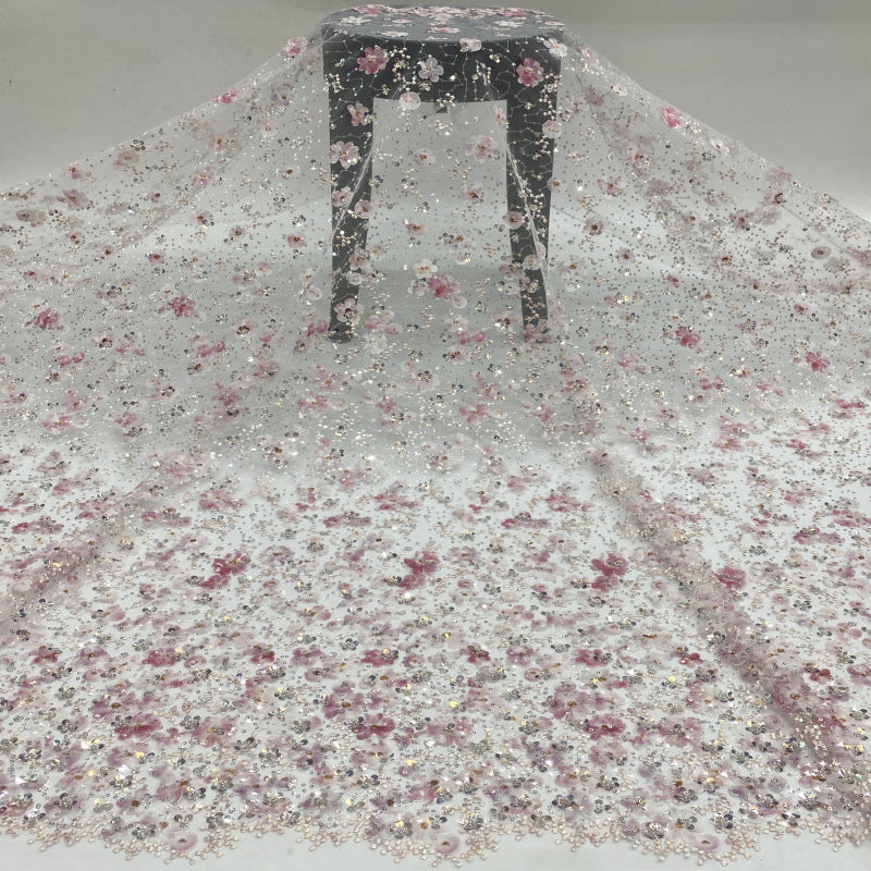 Laser Printed Bead Sequin Fabric — fabric photo 3