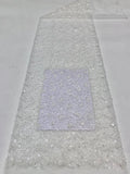 Irregular Mesh Laser Floral Bead and Sequin Fabric — fabric photo 6