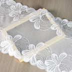 Large Floral Stretch Lace Trim 24 cm — fabric photo 3