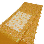 3D Butterfly Sequin Embroidered Lace Fabric — fabric photo 6
