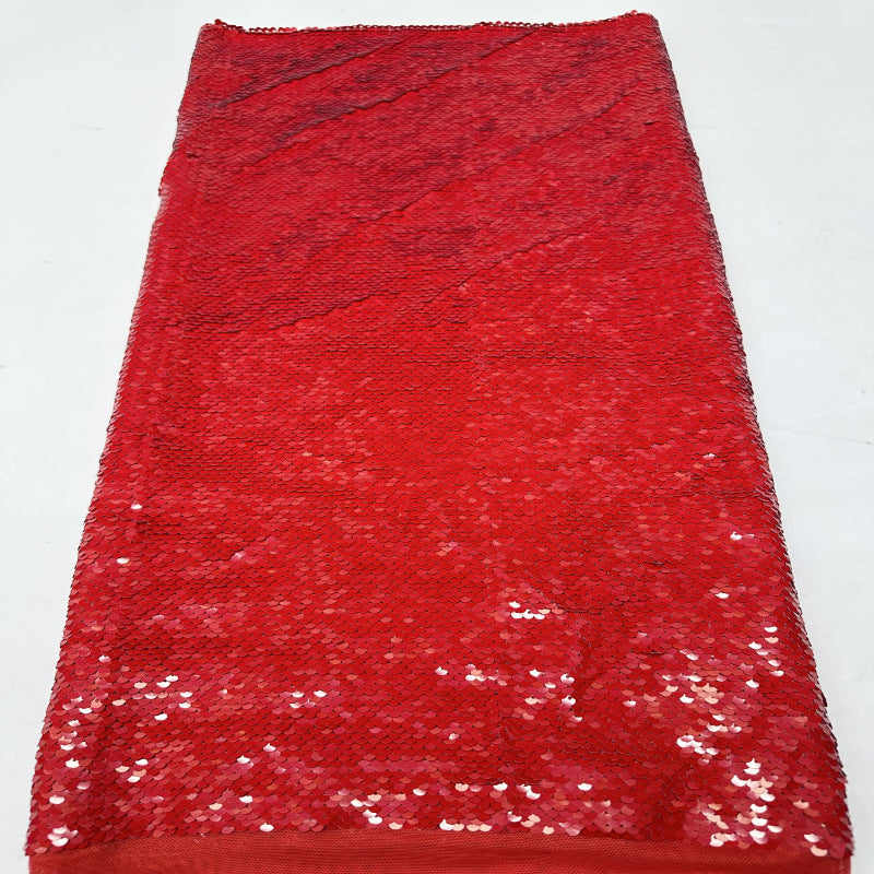 Dense Mesh with 5mm Sequin Embroidery — fabric photo 5