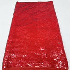 Dense Mesh with 5mm Sequin Embroidery — fabric photo 5