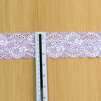 Double-Scallop Picot-Edge Stretch Nylon-Spandex Lace Trim 6 cm — fabric photo 3