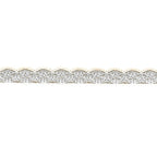 Single-Scallop Narrow Lace Trim 2.5 cm — fabric photo 4