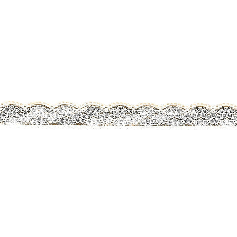Single-Scallop Narrow Lace Trim 2.5 cm — fabric photo 4