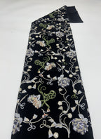 Multicolor 3/5 mm Sequin Embroidered Velvet-Base Fabric — fabric photo 6