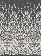 Beaded Sequin Embroidery Fabric for Bridal & Evening Wear — fabric photo 6
