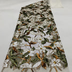 Magnolia Floral 3/5mm Sequin Fabric