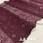 Leaf Stretch Nylon-Spandex Lace Trim 18 cm — fabric photo 3