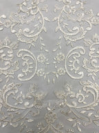 Sequin Embroidered Bridal Fabric – Design 06623 — fabric photo 5