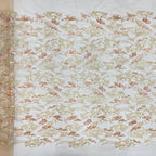 Warm-Tone Mixed-Size Sequin Mesh Fabric — fabric photo 4