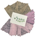 Small Floral Stretch Lace Trim 18 cm — fabric photo 5