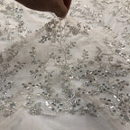 Branch-Motif Bead Embroidery with 3/7 mm Sequins — fabric photo 3