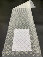 Diamond Foam Bead & 3/7mm Crystal Sequin Fabric — fabric photo 3