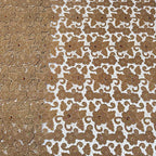 Polyester Floral Cutwork Rhinestone Lace Fabric – Per Yard