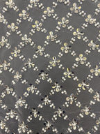 Diamond Foam Bead & 3/7mm Crystal Sequin Fabric — fabric photo 5