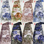 Botanical Sequin & Bugle-Bead Embroidered Bridal Fabric – Design 09759
