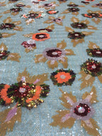 Multicolor 2/3/4 mm Sequin Embroidered Mesh Fabric — fabric photo 2