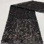 Multicolor 3/5/9mm Sequin Embroidered Mesh — fabric photo 5
