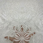 Heavy Symmetrical Bead Sequin Bridal Fabric — fabric photo 5