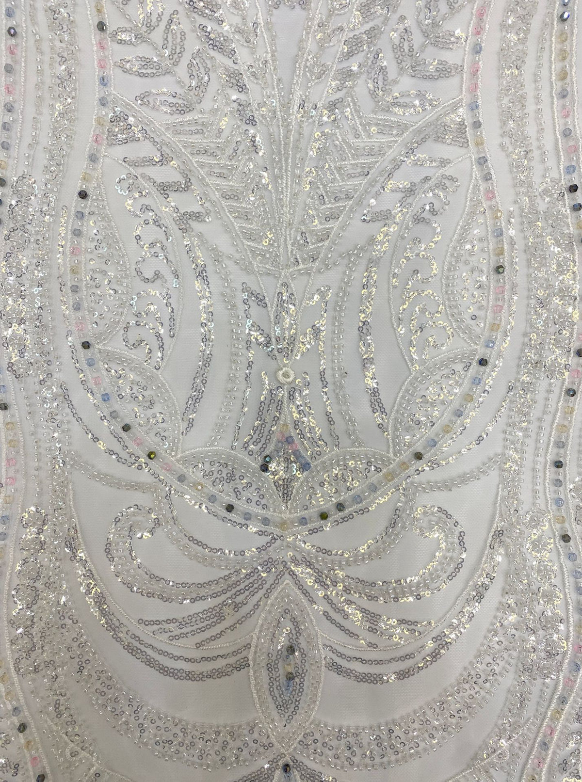 Sequin Embroidered Bridal Fabric – Design 91967 — fabric photo 5